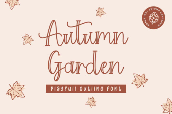 Autumn Garden Font for Playful Branding and Creative Projects