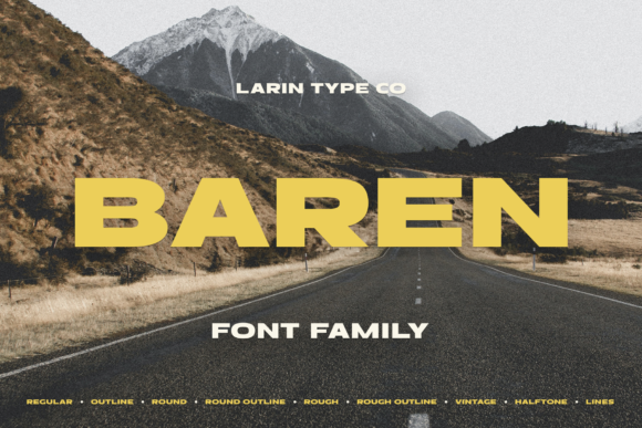 Baren Font: A Bold Display Type for Creative Projects