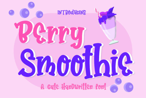 Berry Smoothie: A Quirky Display Font for Creative Projects