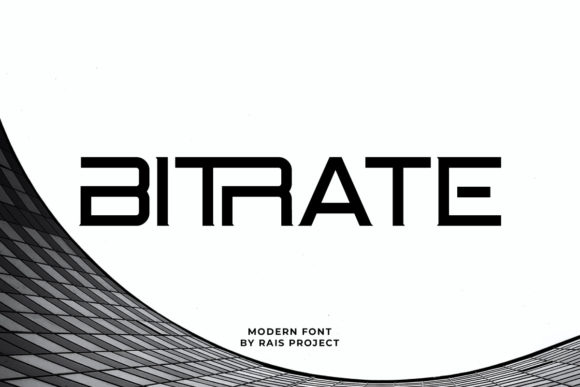 Bitrate Font for Bold and Modern Craft Creations