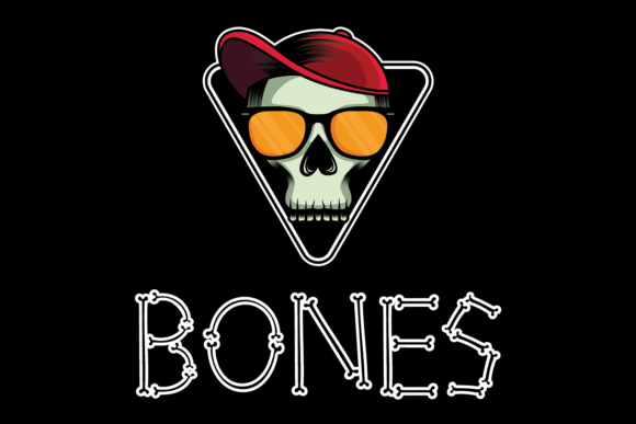 Bones Font for October Branding and Creepy Cool Designs