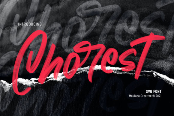 Chorest Display Font for Modern Web Design
