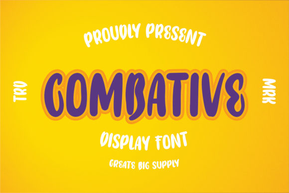 Combative Font for Playful and Joyful Design