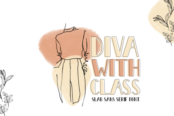 Diva with Class Display Font for Modern Editorial Design