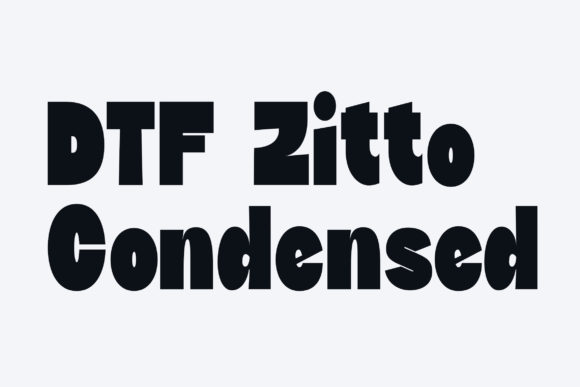 DTF Zitto Condensed for Bold Creative Projects