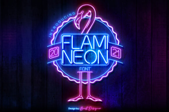 Flami Neon: A Cool Display Font for Branding and Design