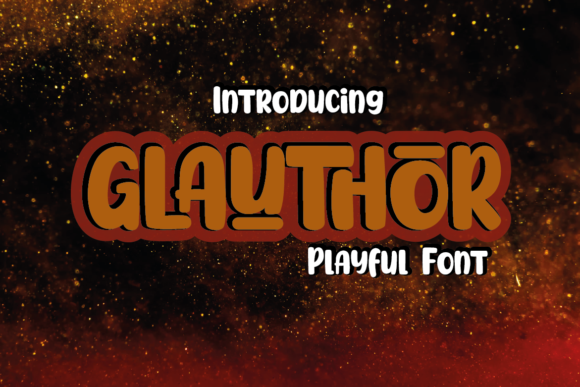 Glauthor: A Playful Display Font for Creative Projects