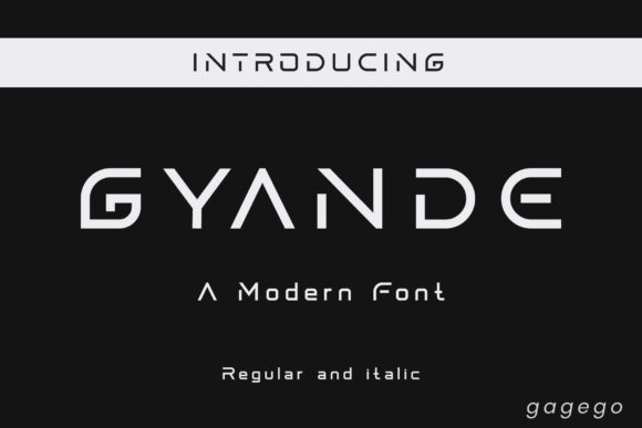 Gyande Font for Modern Editorial Design