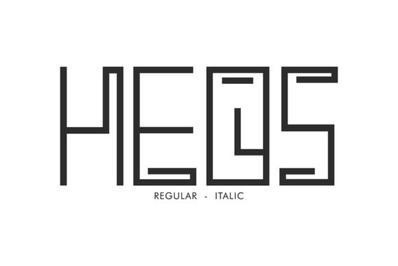 Heos Display Font for Modern Editorial Design