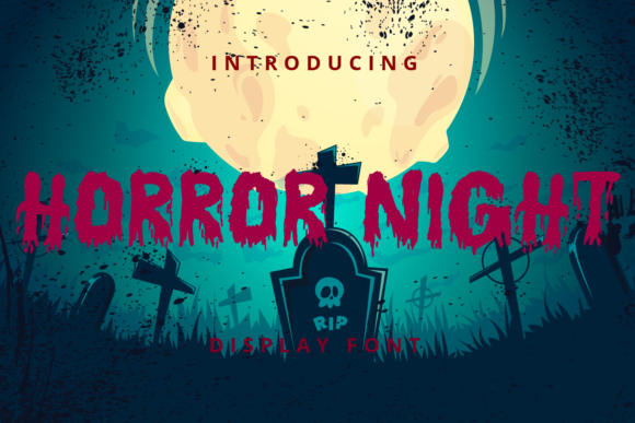 Horror Night Font for Spooky Seasonal Designs