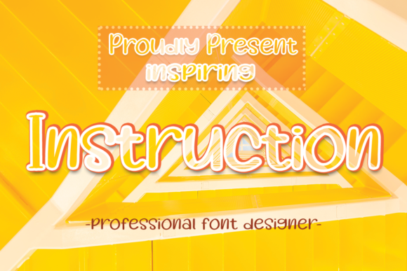 Instruction Display Font for Web Design and Brand Identity