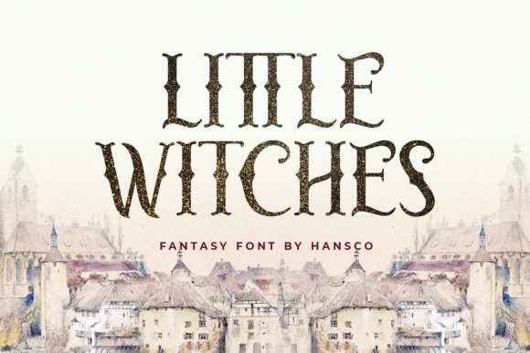 Little Witches Font for Handmade Labels and Creative Designs
