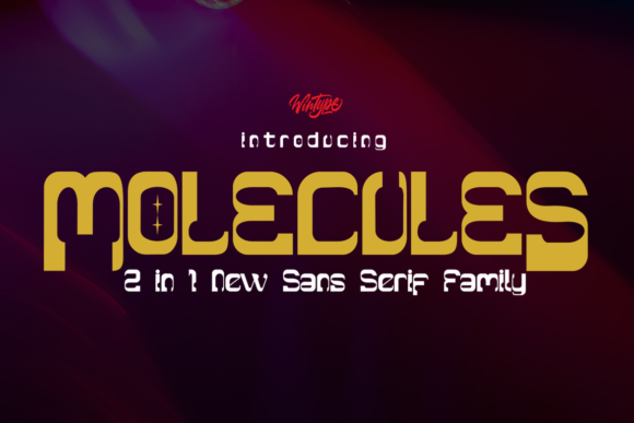 Molecules: A Futuristic Display Font for Bold Branding
