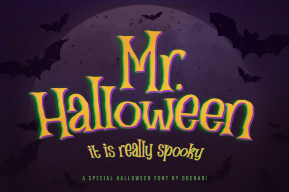 Mr Halloween Font for Spooky Seasonal Designs