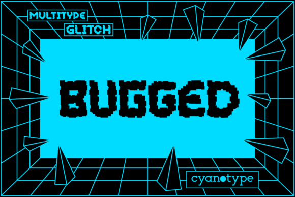 MultiType Glitch Bugged Font for Trendy Web Design
