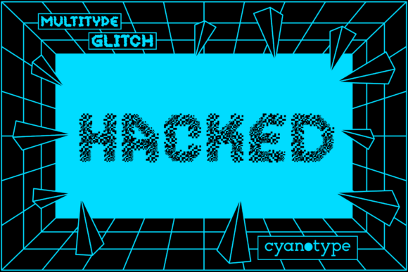 MultiType Glitch Hacked for Trendy Display Typography