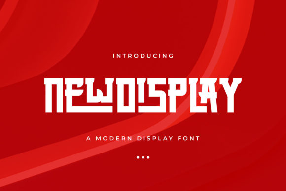 New Display: A Bold Modern Font for Editorial Design