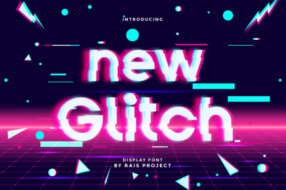 New Glitch: A Futuristic Display Font for Bold Branding