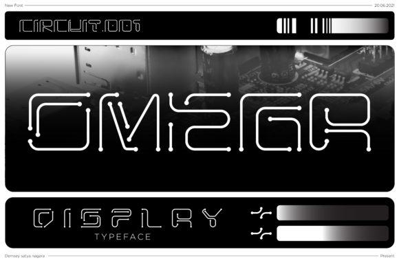 Omega: A Futuristic Display Font for Bold Branding