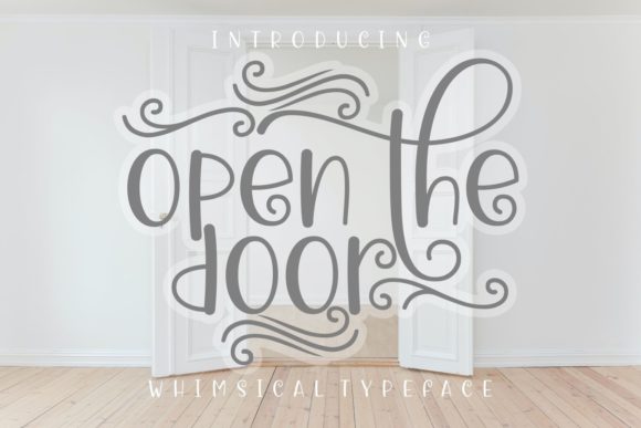 Open the Door: A Font That Elevates Branding with Whimsical Style