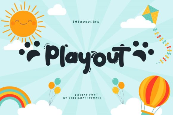 Playout: A Cute Display Font for Editorial Creativity