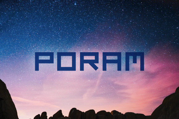 Poram Display Font for Bold Editorial Design
