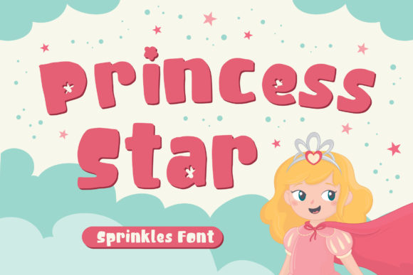 Princess Star Font for Playful Branding and Eye-Catching Design
