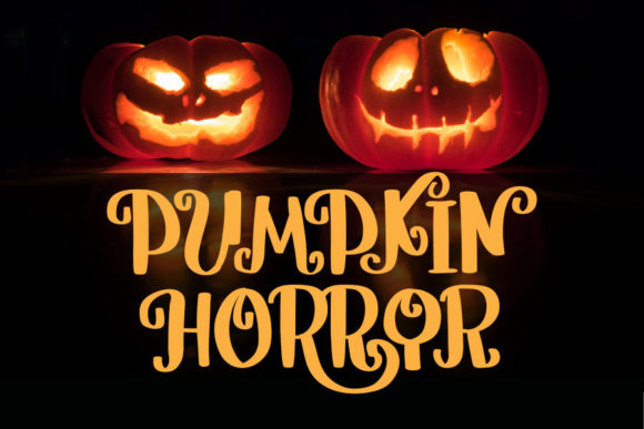 Pumpkin Horror Font for Spooky Design Projects