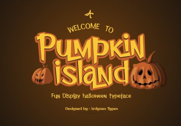 Pumpkin Island Font for Spooky and Playful Campaigns