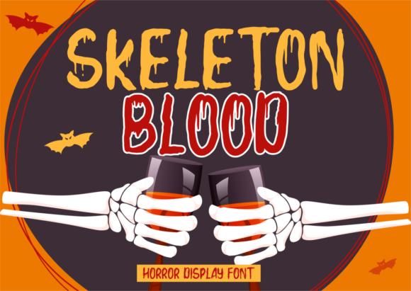 Skeleton Blood Font Download for Design Projects