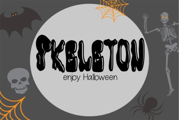 Skeleton Display Font for Editorial Design