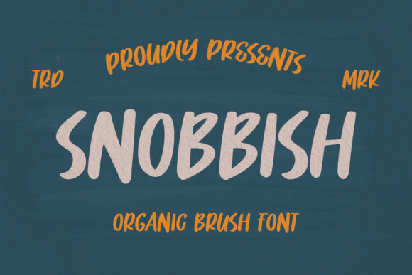 Snobbish: A Cool Display Font for Business Branding