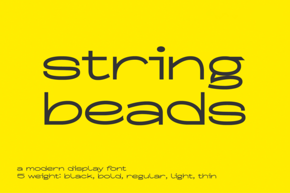 String Beads Font for Eye-Catching Design and Branding